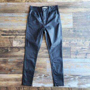 NEW Levi's Premium Big E Sample Not For Resale Highway Skinny Jeans Coat Black